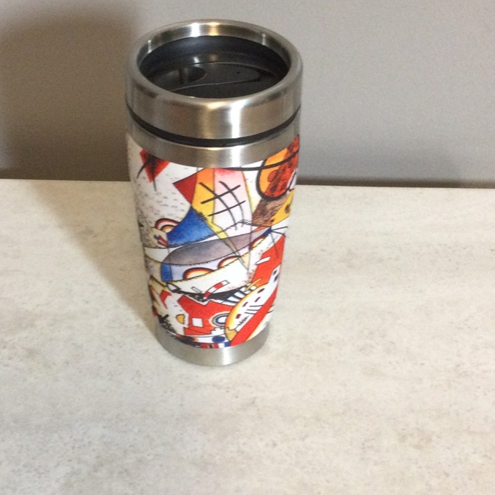 NWOT 16 oz Kandinsky Abstract Stainless Travel Tumbler